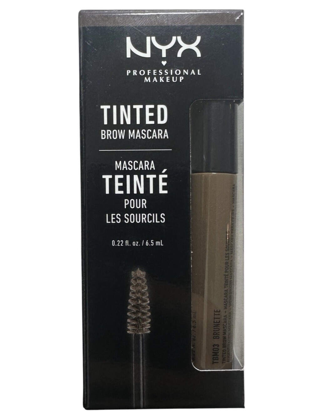 NYX Professional Makeup Tinted Brow Mascara TBM03 Brunette 0.22 fl oz NEW